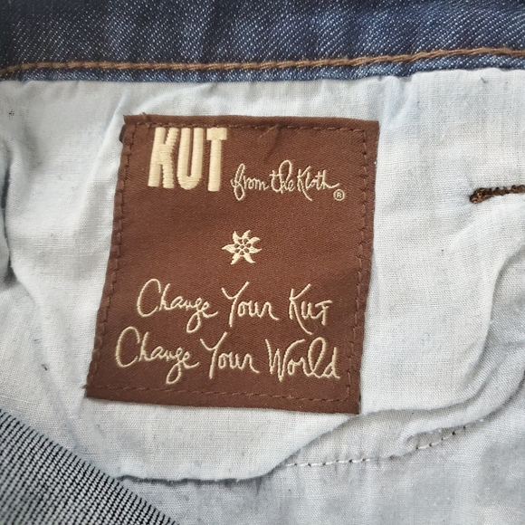 Kut from the Kloth skinny jeans with patch accents - Picture 8 of 9
